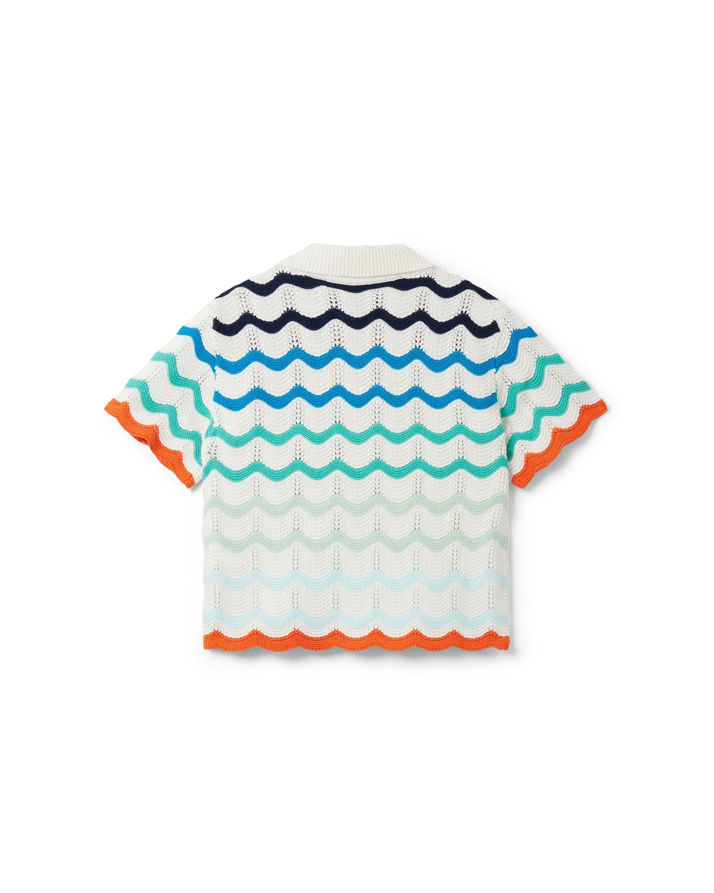 Gradient Wave Crochet Top