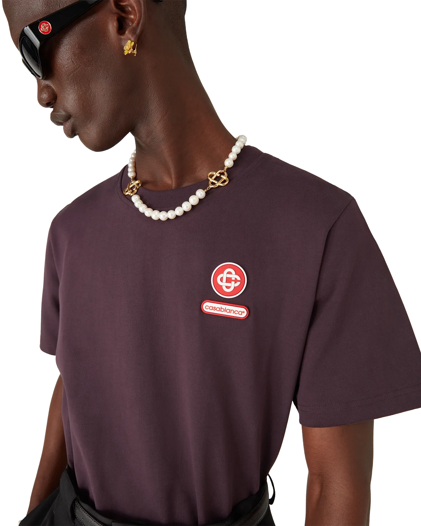 T-shirt à manches courtes avec écusson logo