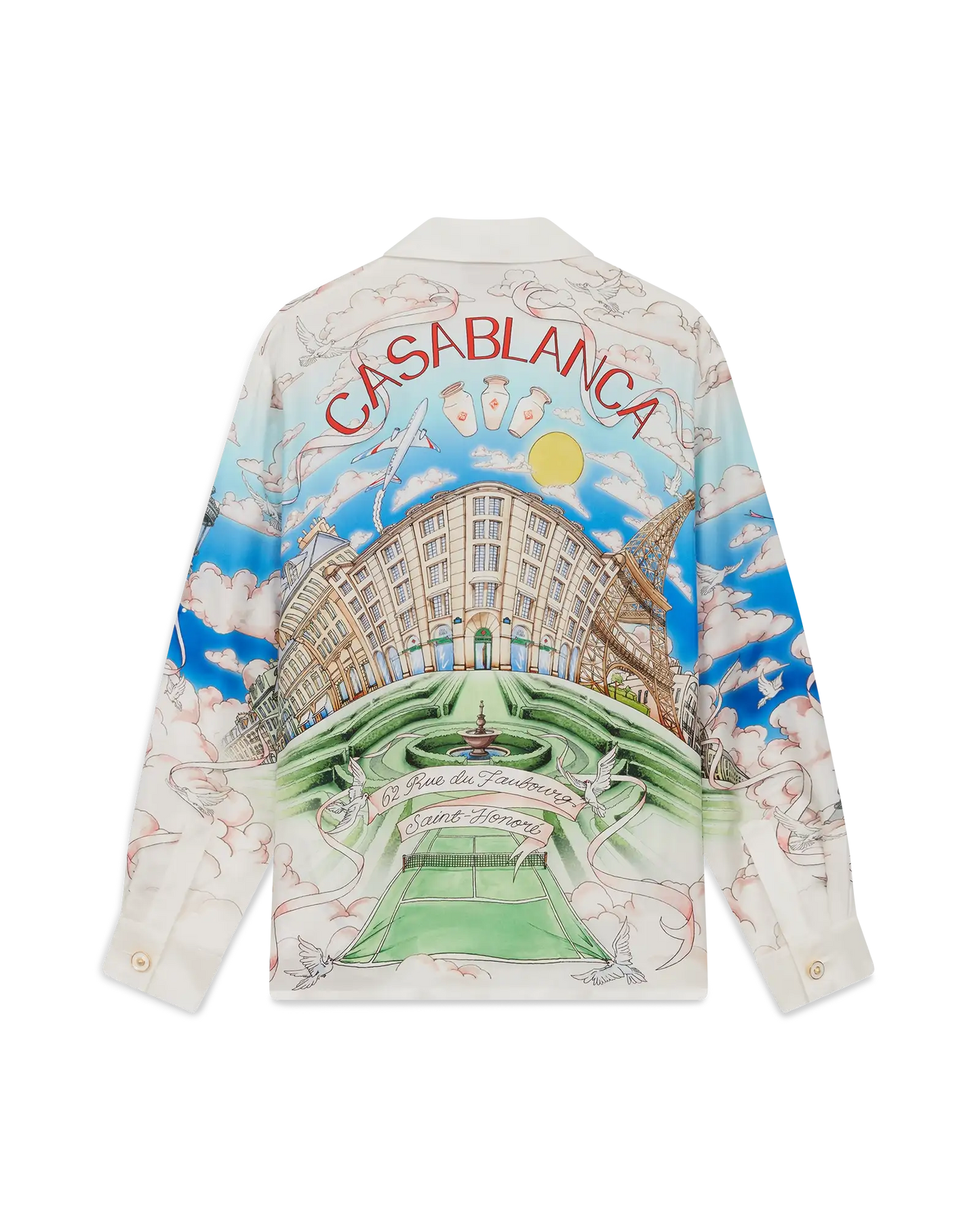 Chemise en soie à manches longues Paris Store