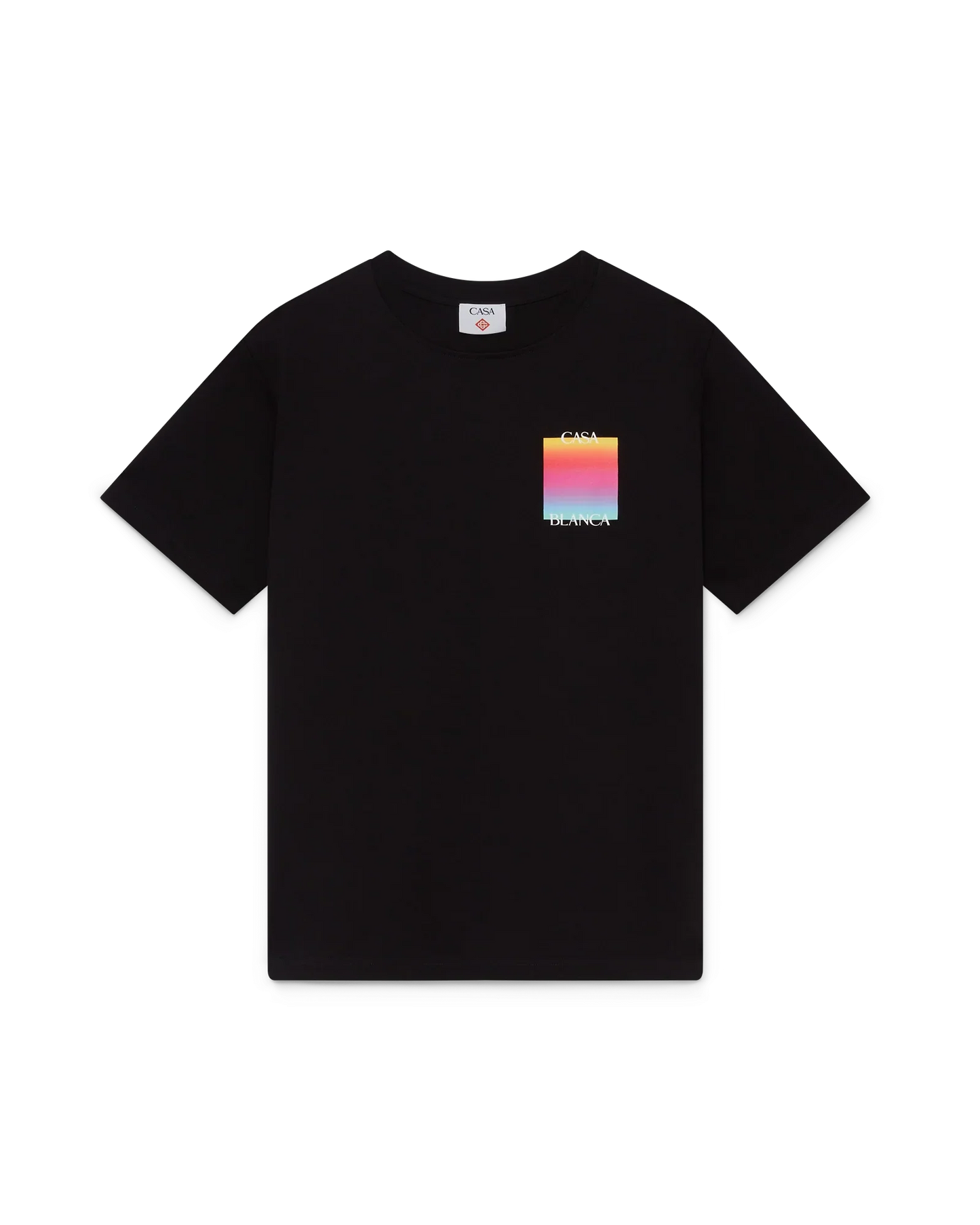 T-shirt à manches courtes avec logo carré dégradé
