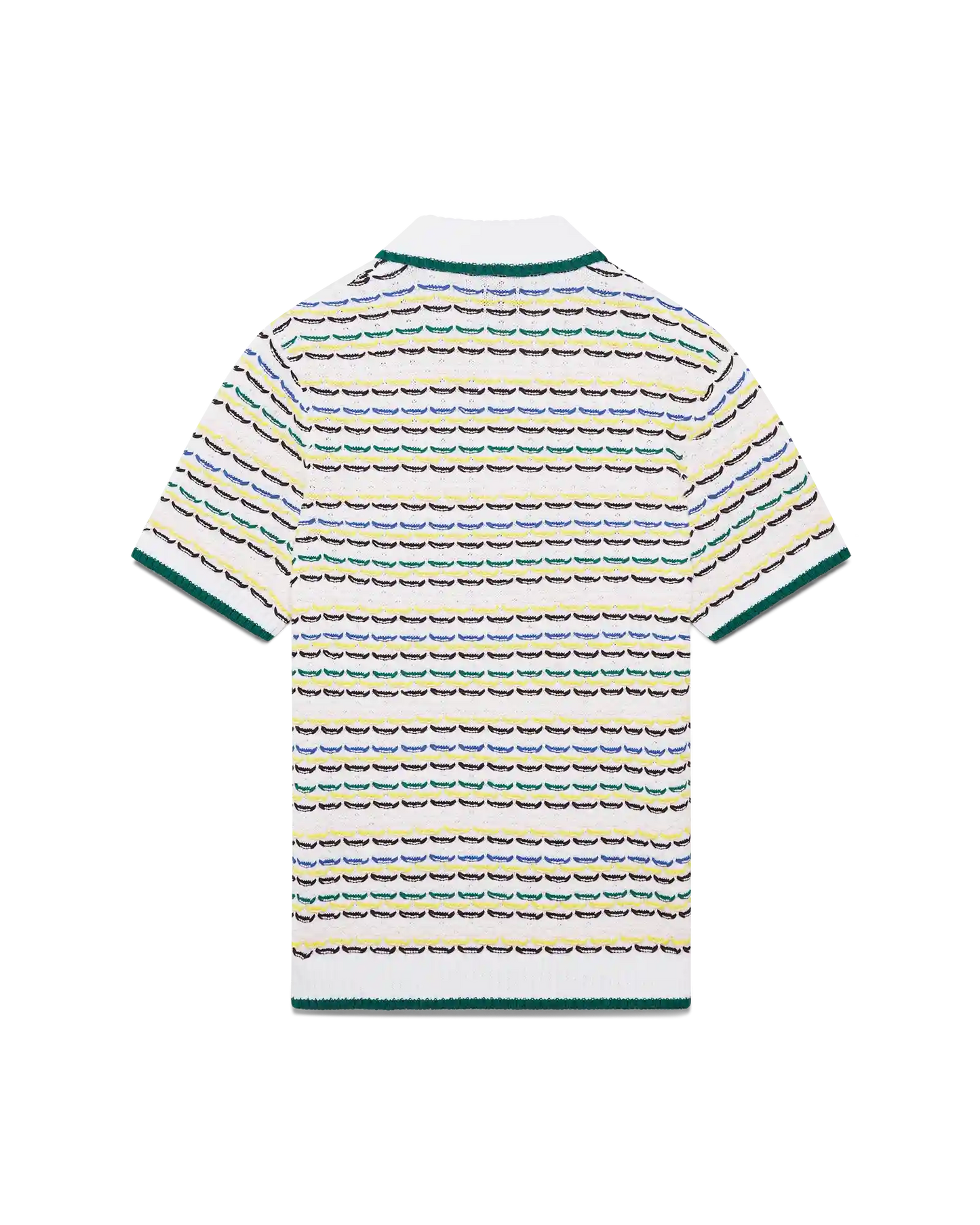 Tuck Stitch Short Sleeve Polo Shirt