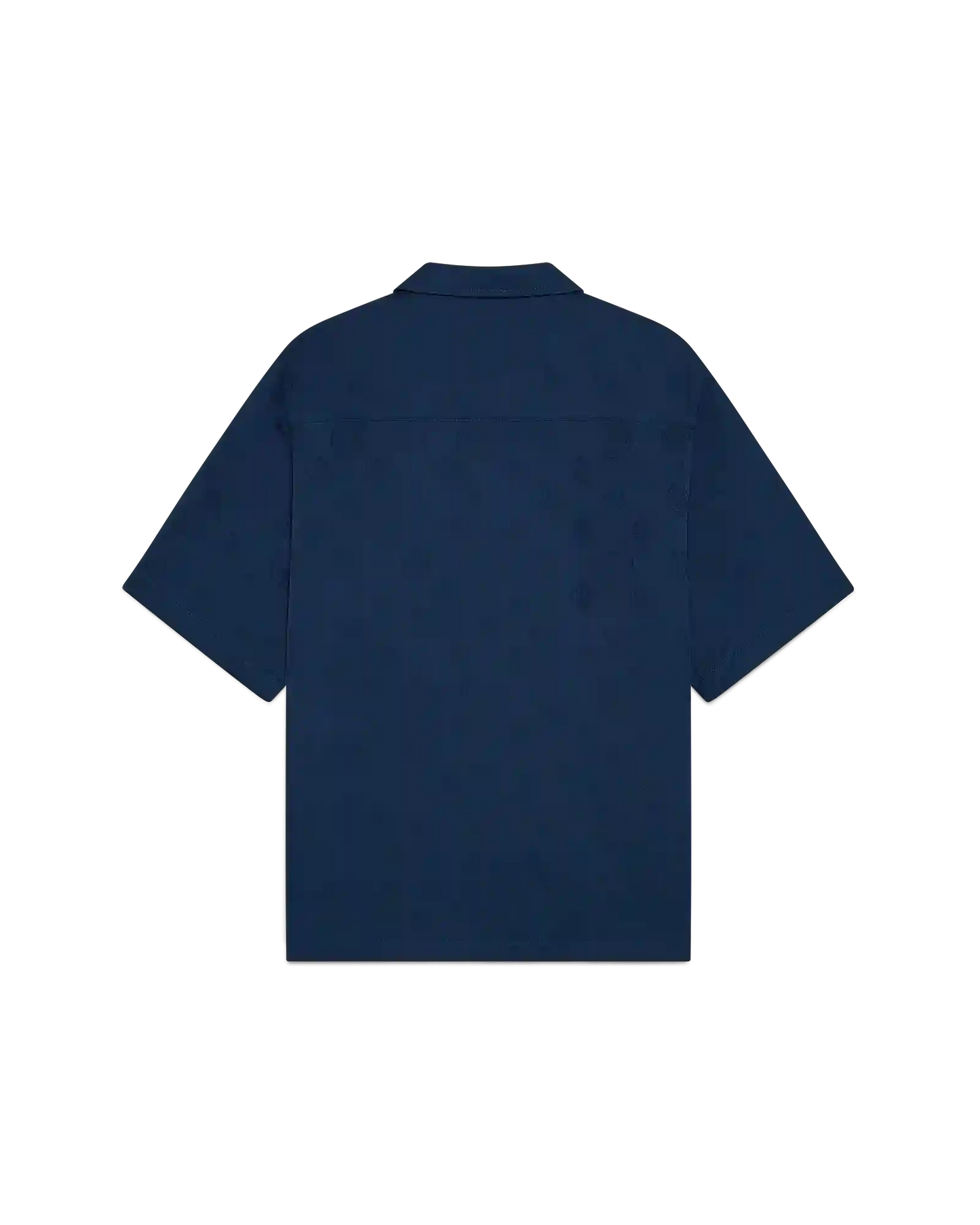 Chemise à manches courtes monogramme marine
