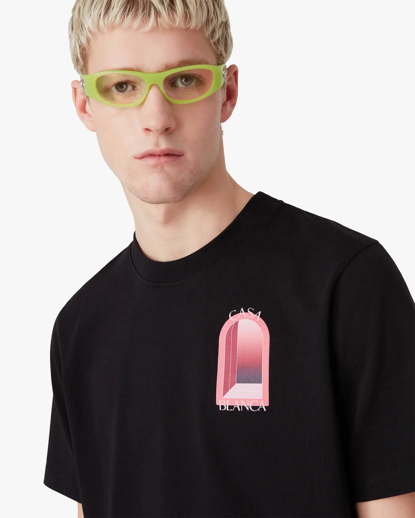 T-shirt à manches courtes Noir & Rose Arches