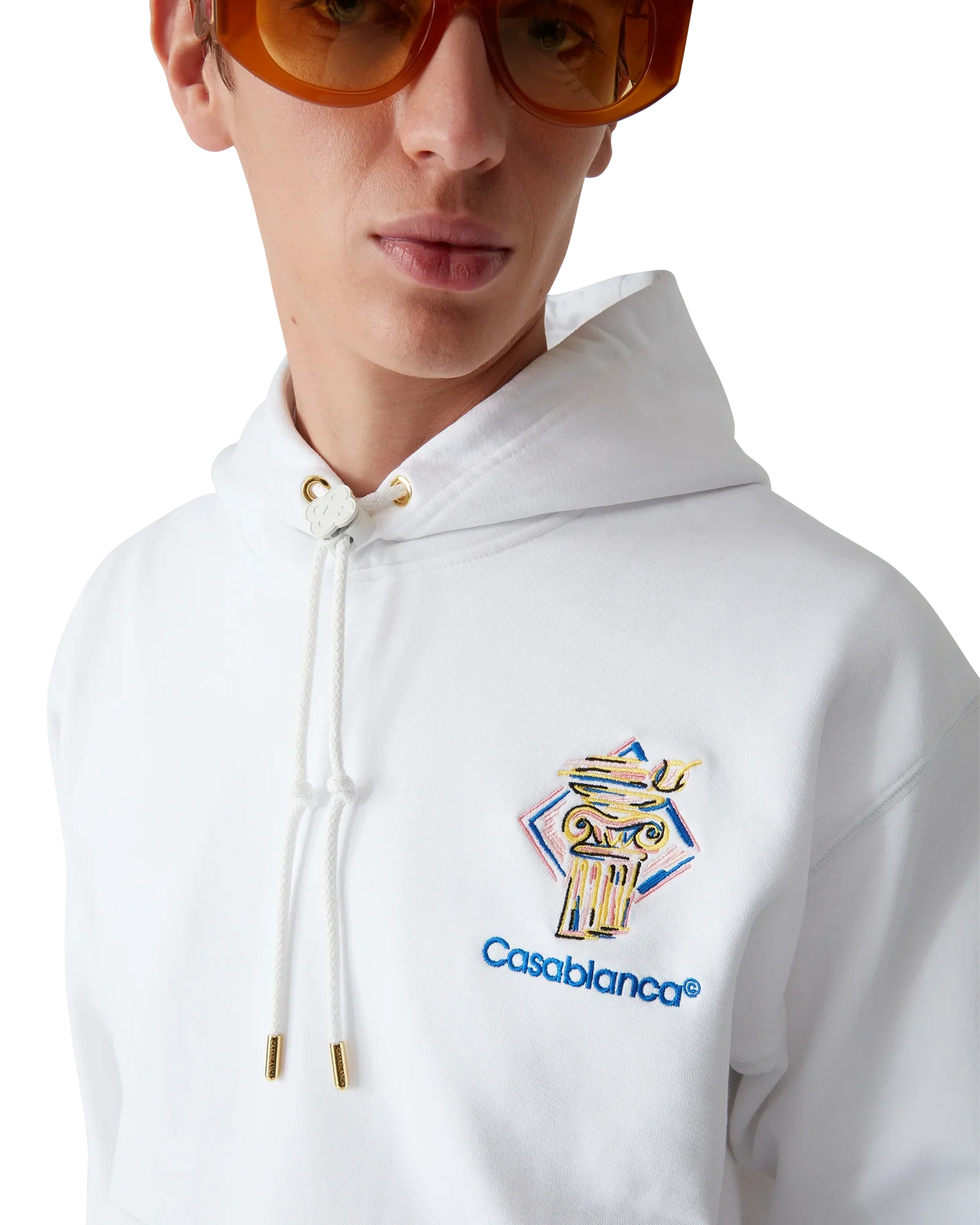 Diamond Column Hooded Sweatshirt