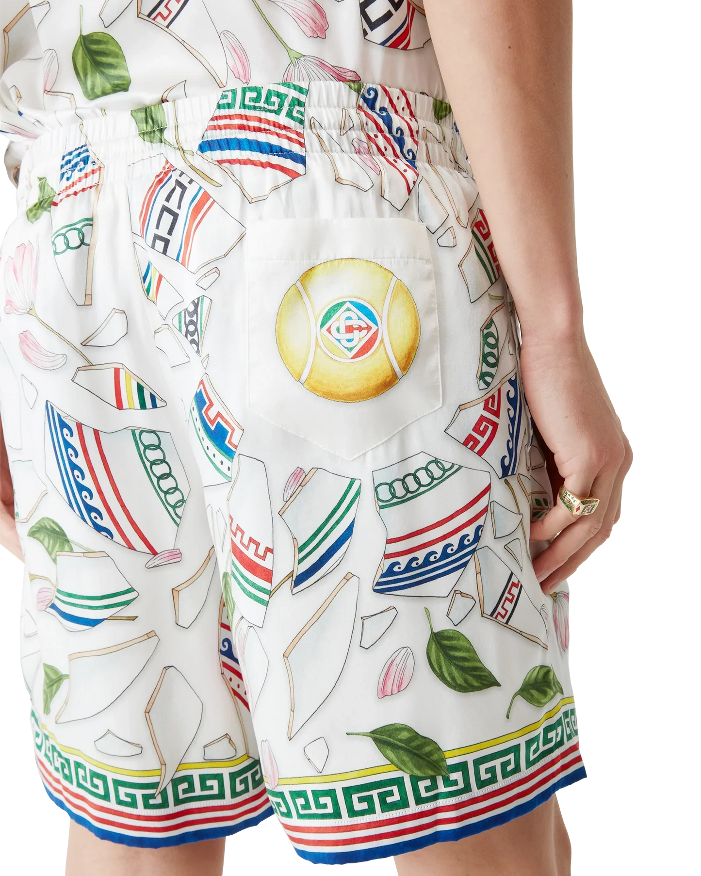 Short en soie Le Vase Brise