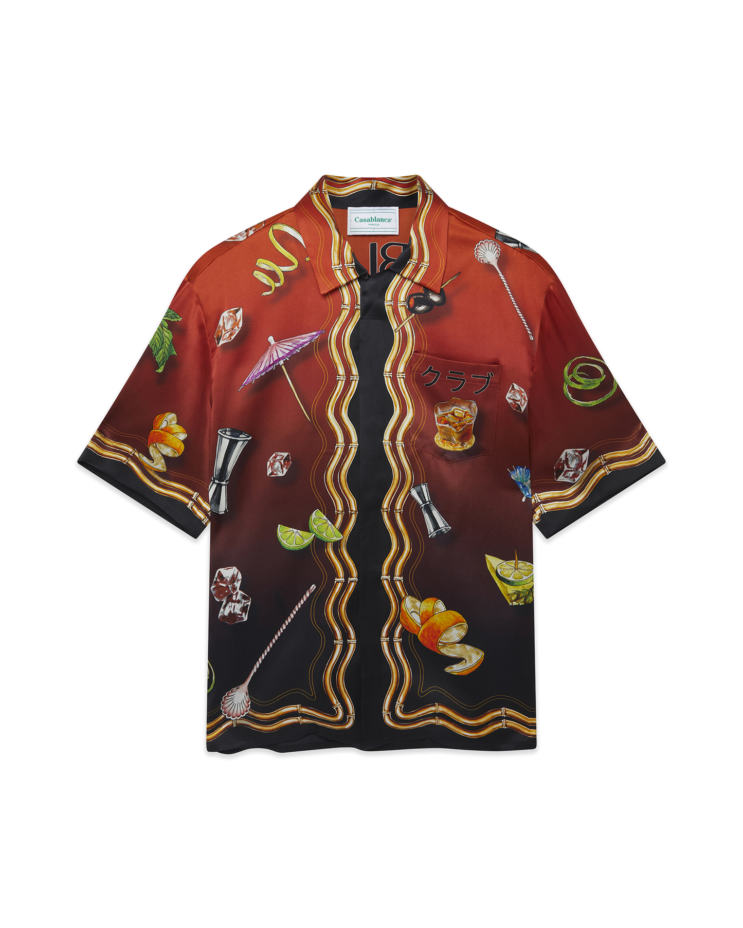 Chemise en soie Sunset Casa Club