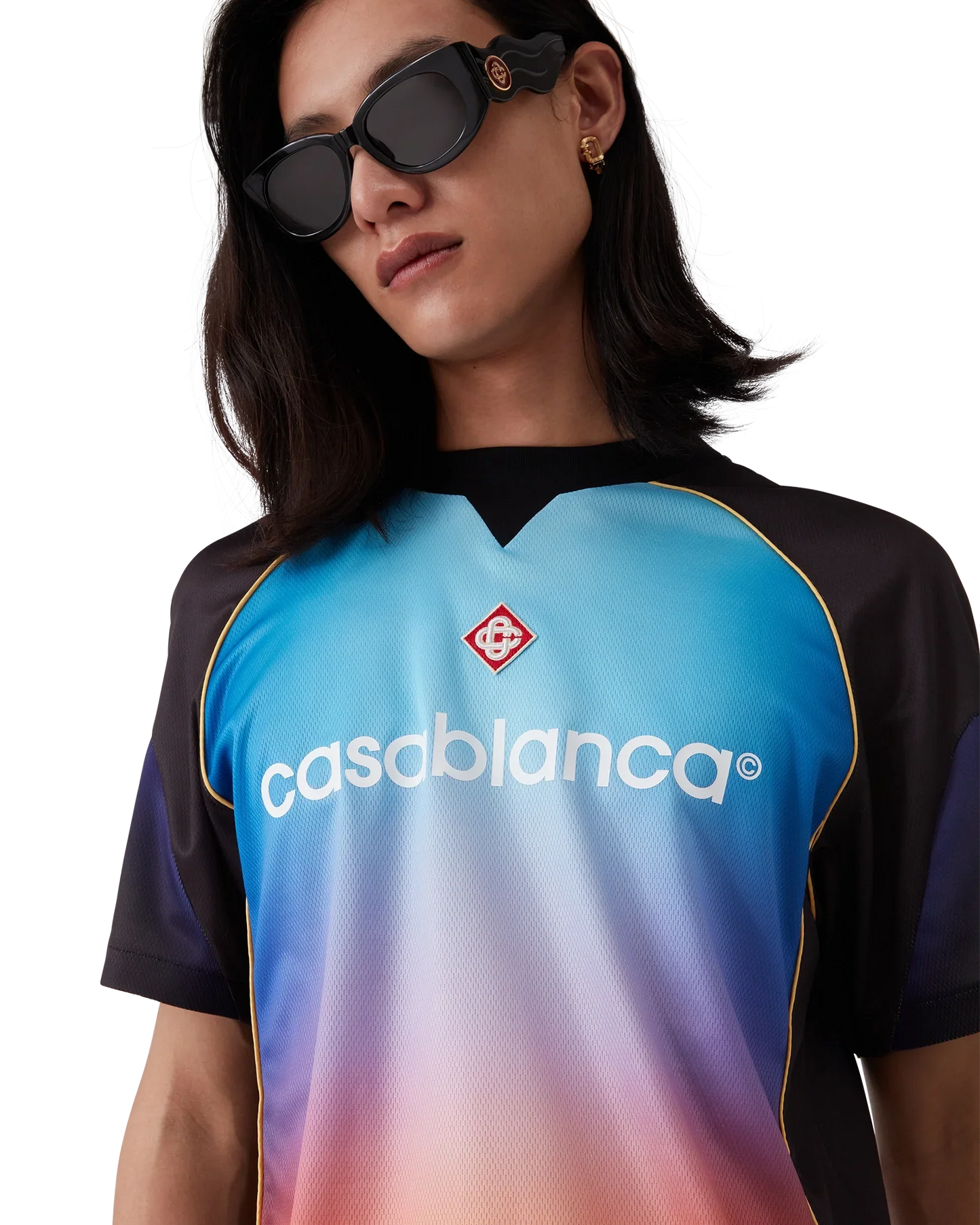 Maillot de football à manches courtes dégradé