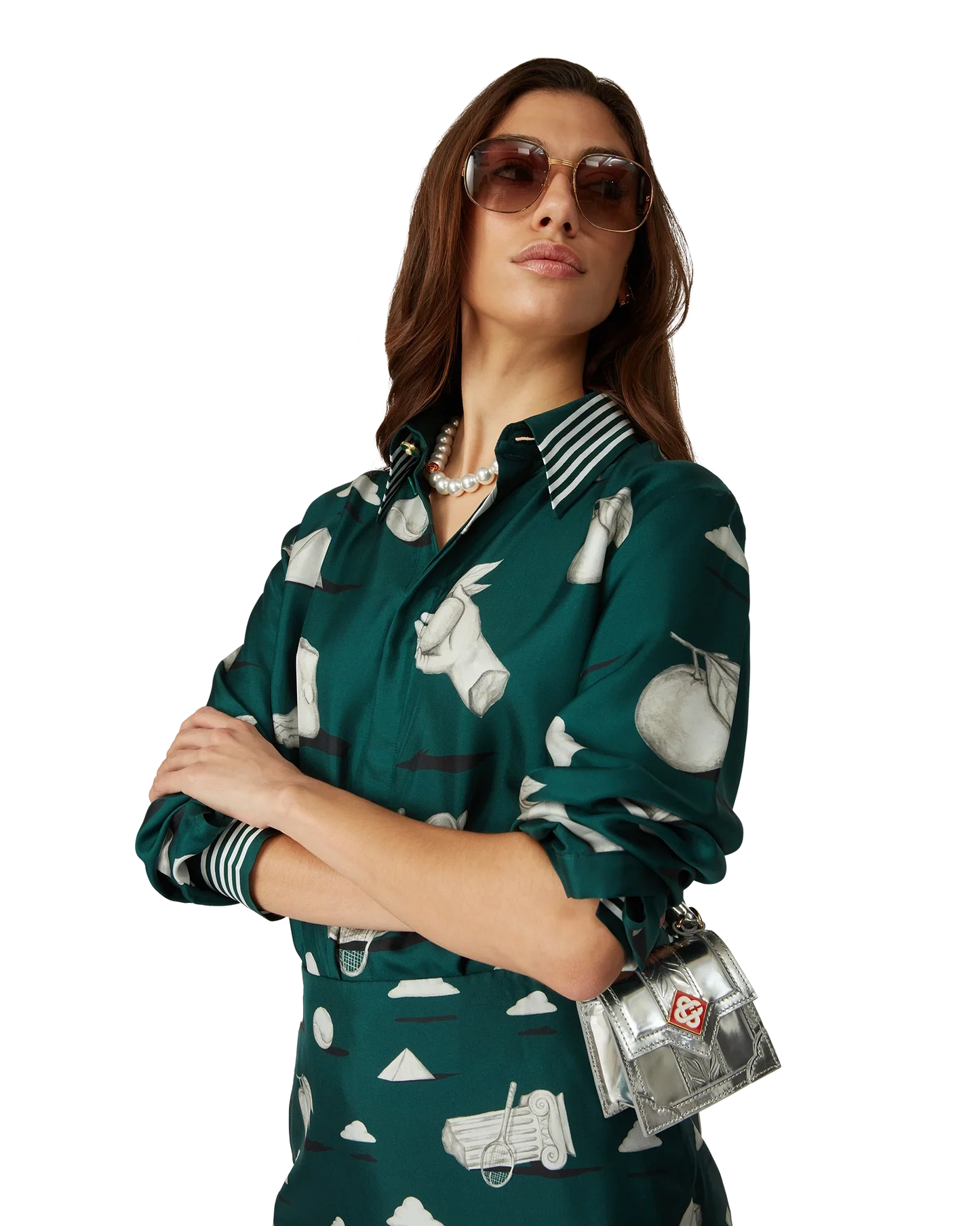 Chemise en soie à manches longues Metaphysical