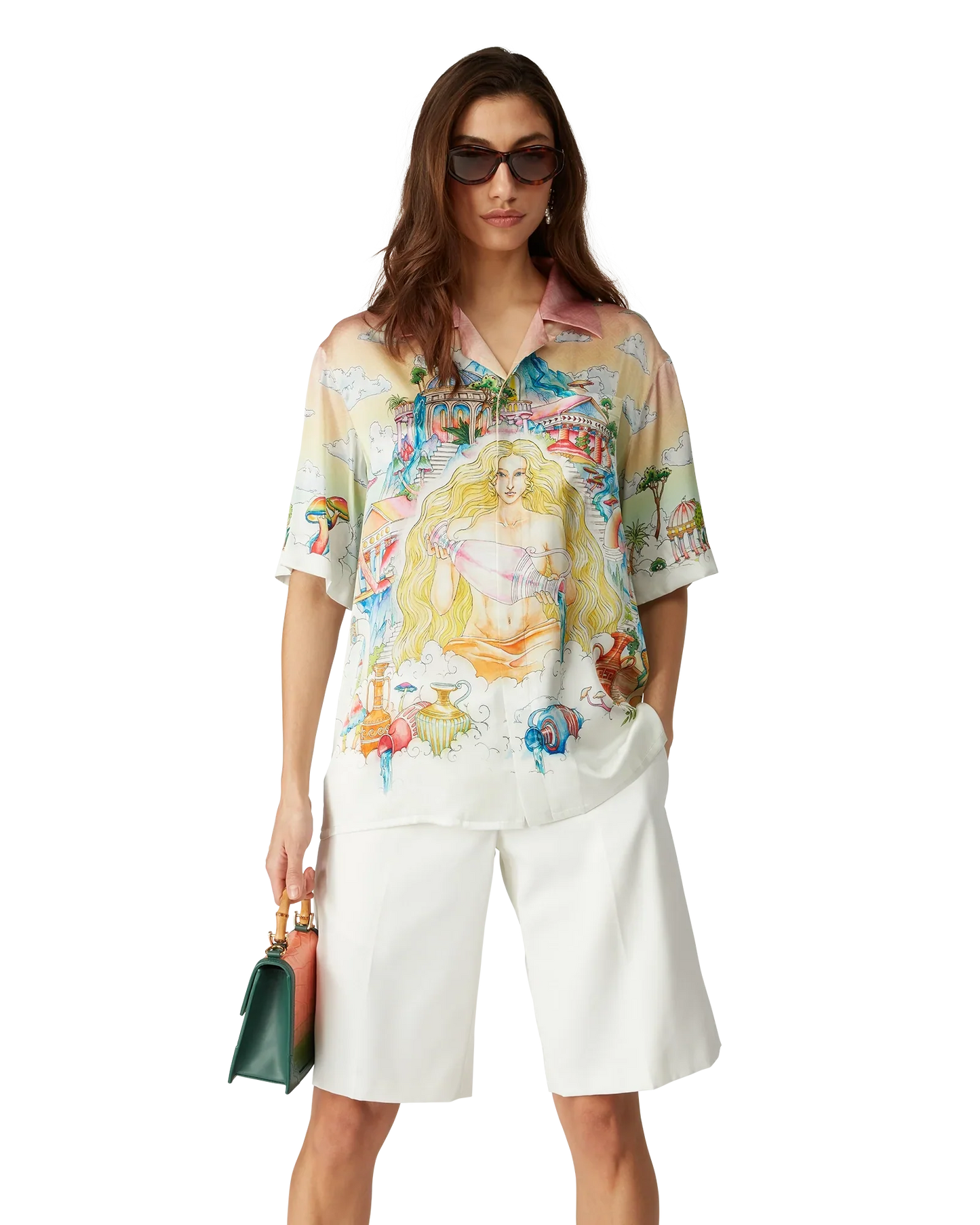 Chemise en Soie Manches Courtes Le Chemin vers la Connaissance