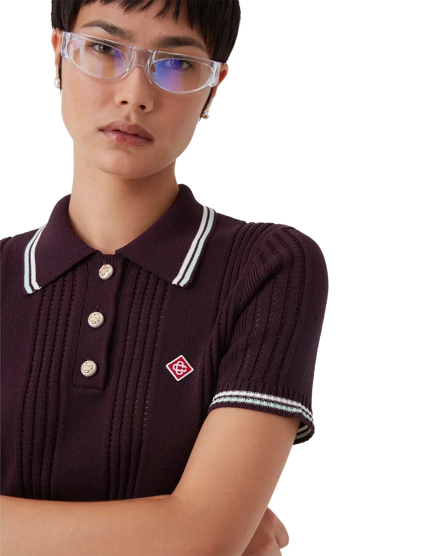 Cotton Knit Short Sleeve Polo