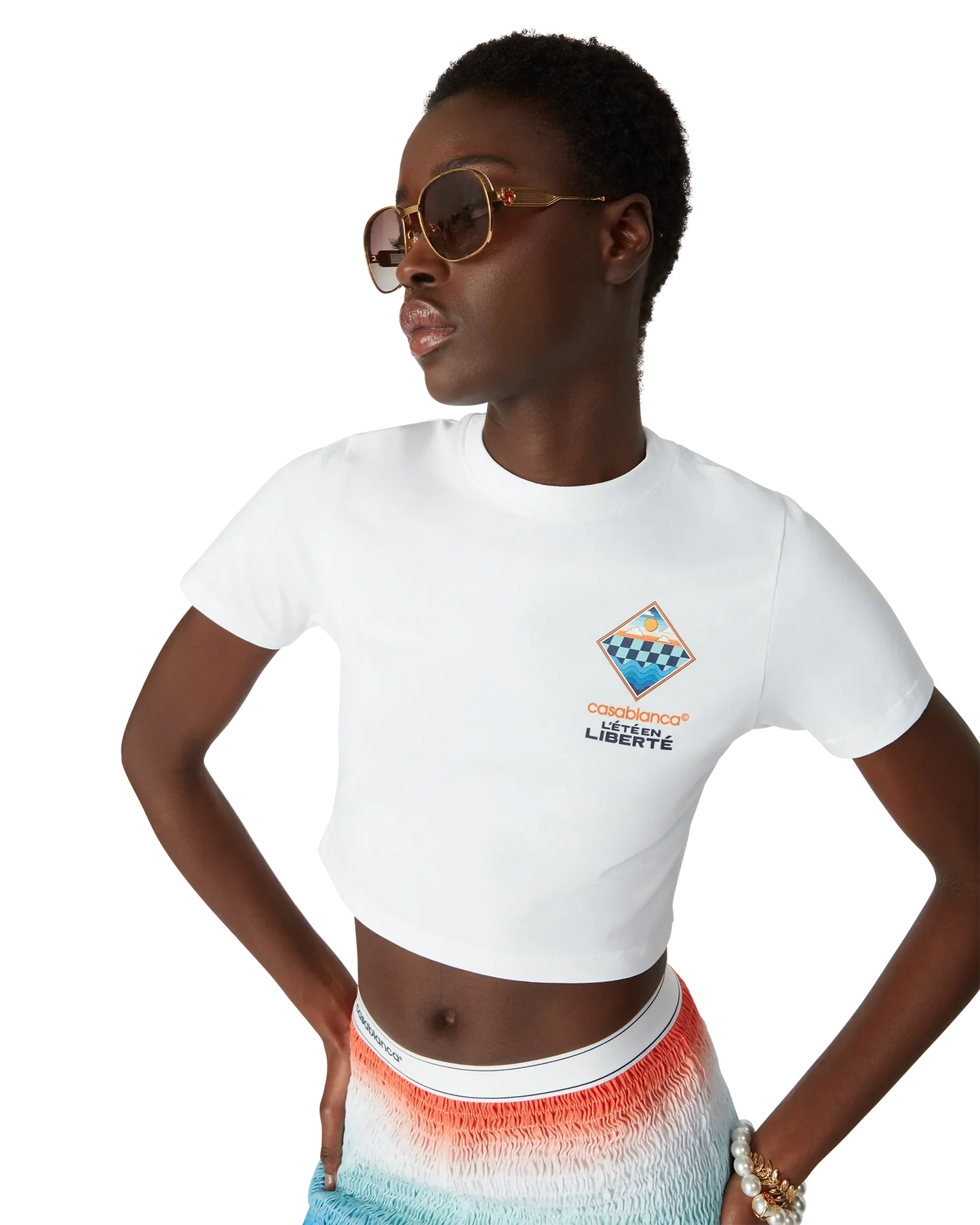 Le T-shirt court à manches courtes L'Été En Liberté
