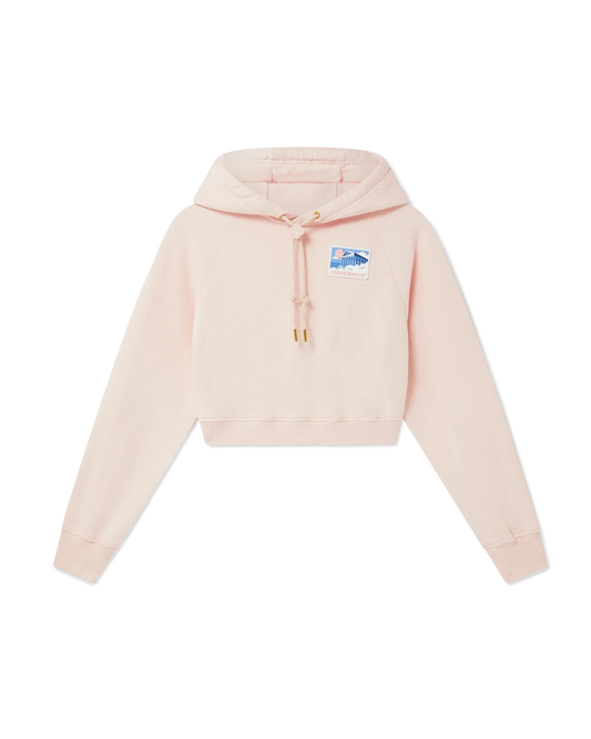 Greek Temple Cropped Hooded Sweatshirt