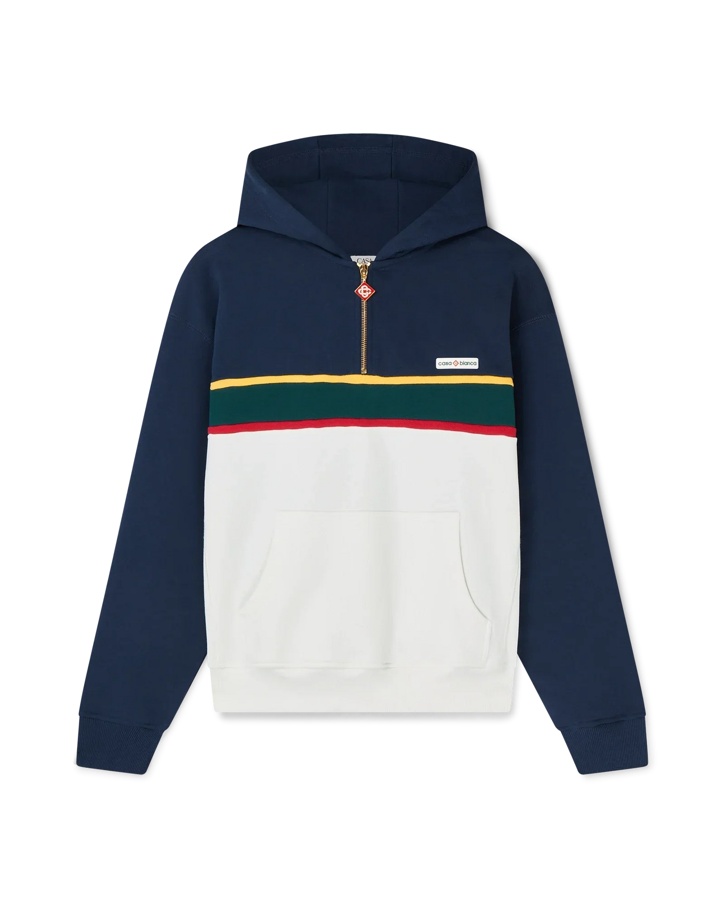Sweat-shirt à capuche zippé color-block