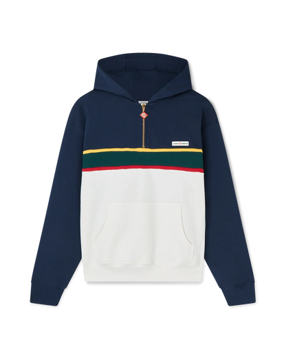 Sweat-shirt à capuche zippé color-block