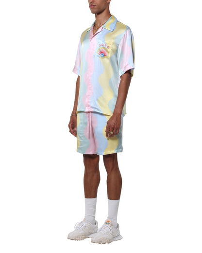 Chemise en soie Casa Shell Wave