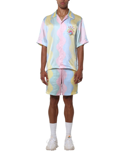 Chemise en soie Casa Shell Wave