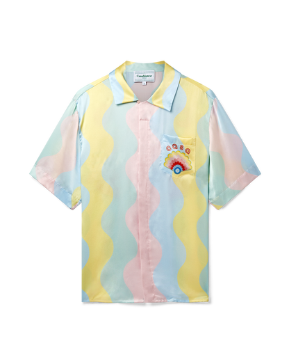 Chemise en soie Casa Shell Wave