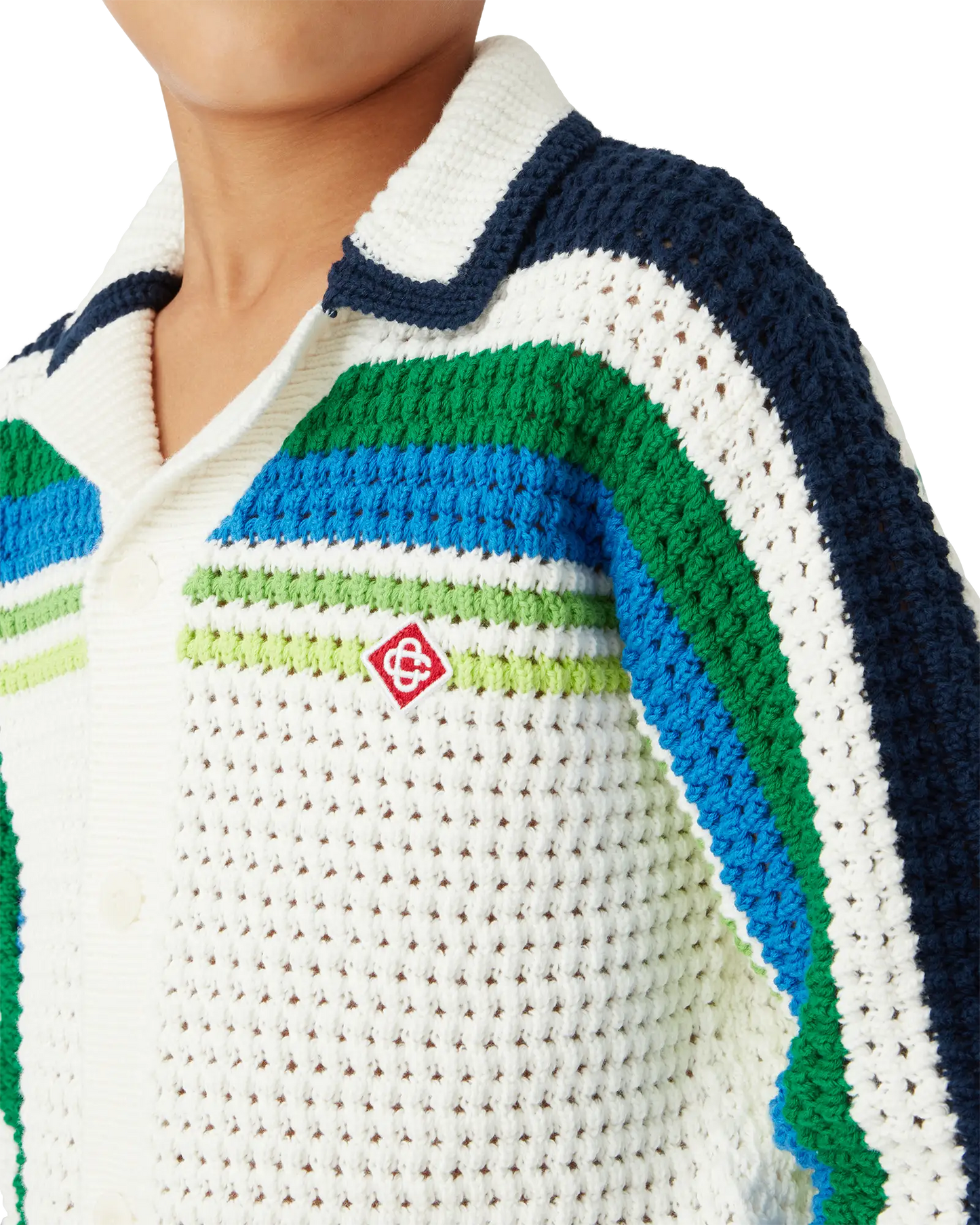 Pull en tricot à rayures et manches longues pour enfant