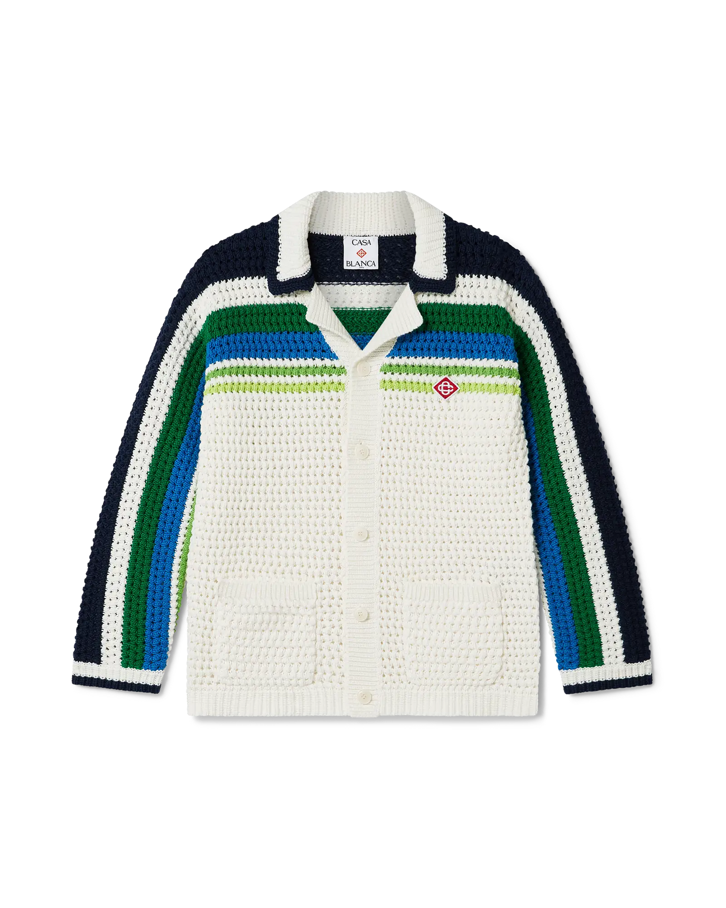 Pull en tricot à rayures et manches longues pour enfant