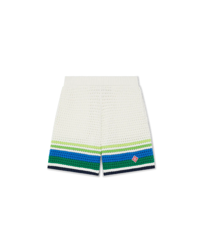 Short en maille rayé de tennis pour enfants