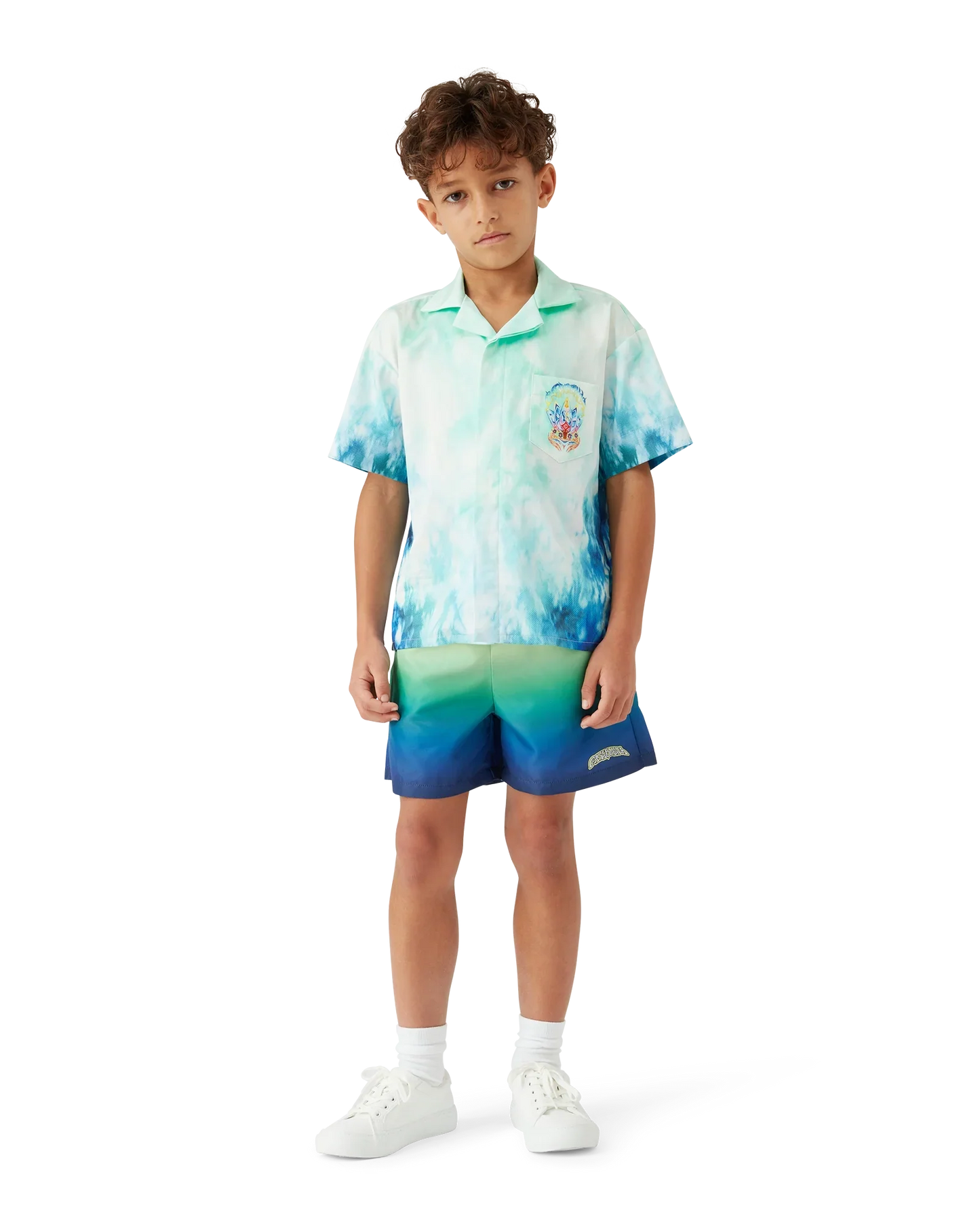 Chemise Lotus à Manches Courtes pour Enfants
