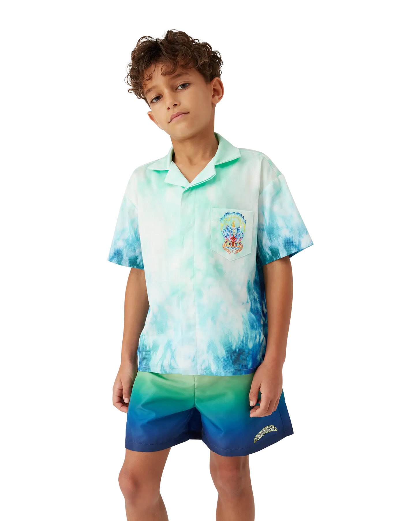 Chemise Lotus à Manches Courtes pour Enfants