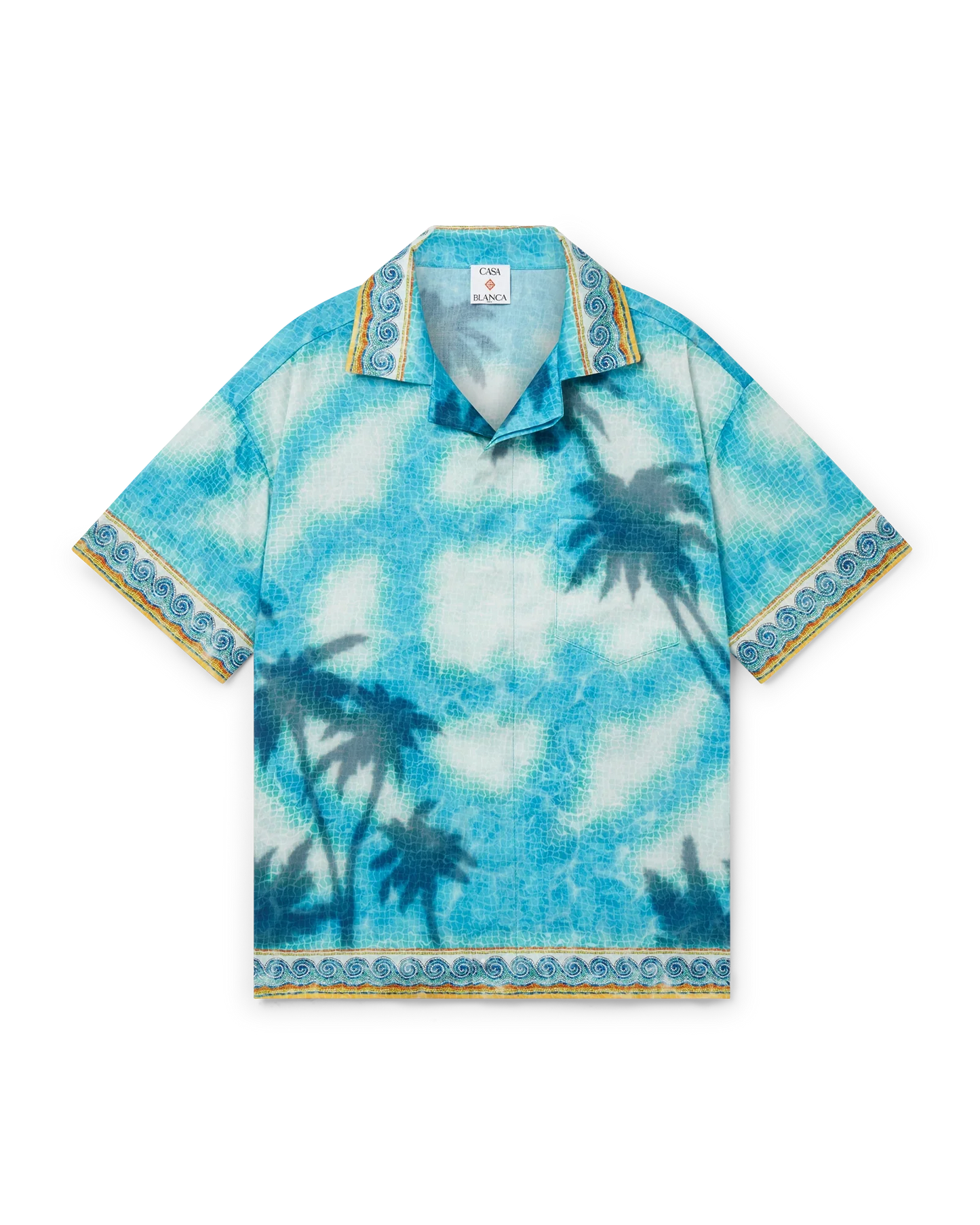 Chemise à manches courtes emblème bord de piscine