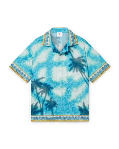 Chemise à manches courtes emblème bord de piscine