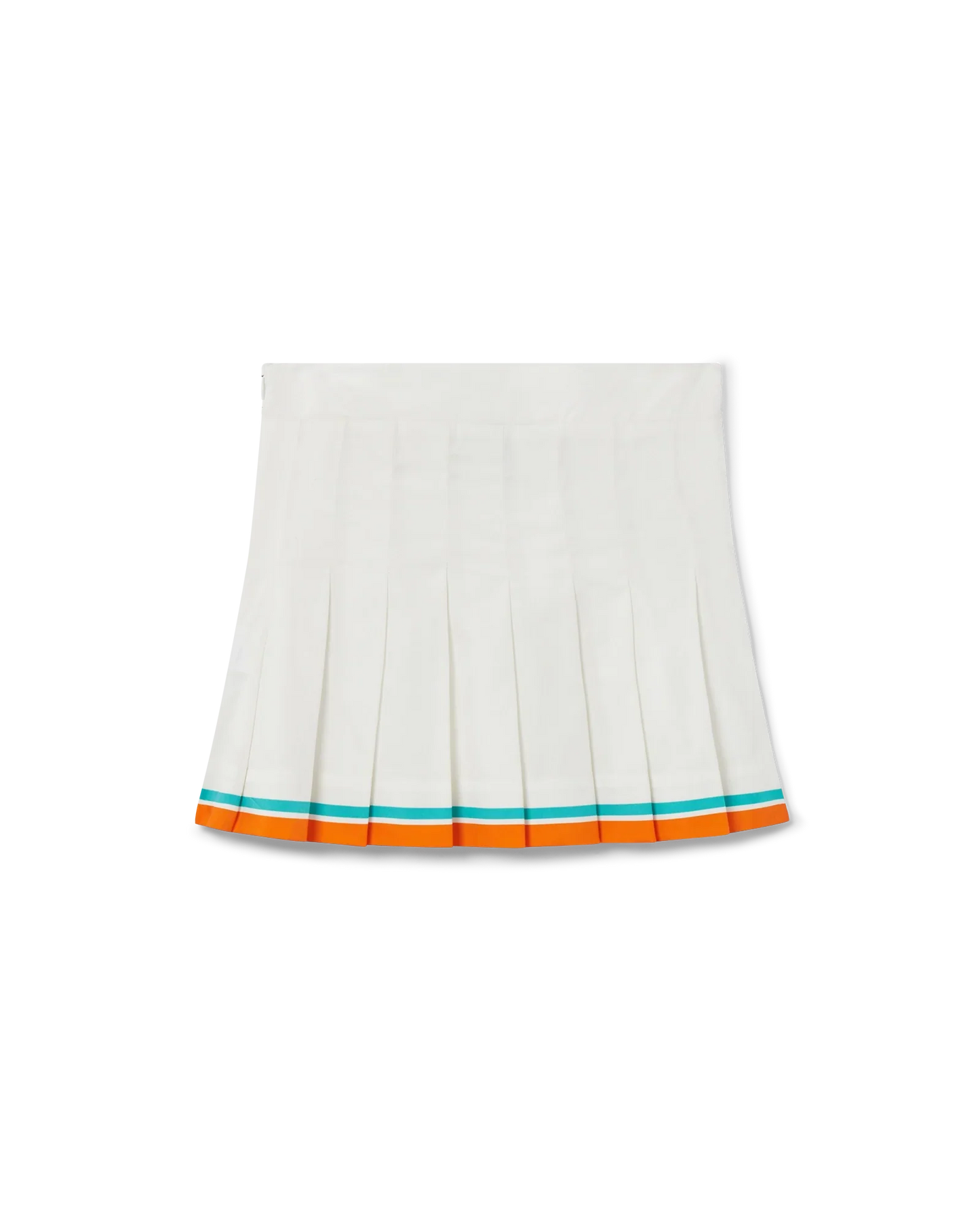 Tennis Stripe Pleated Skirt