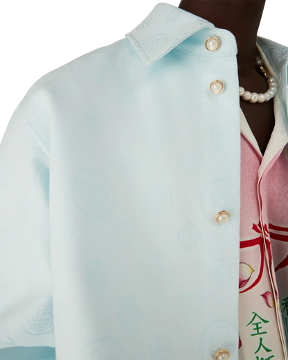 Cotton Monogram Long Sleeve Shirt