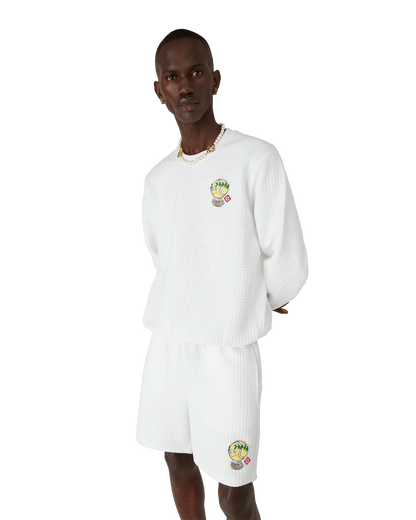 Sweat-shirt matelassé mascotte tennis
