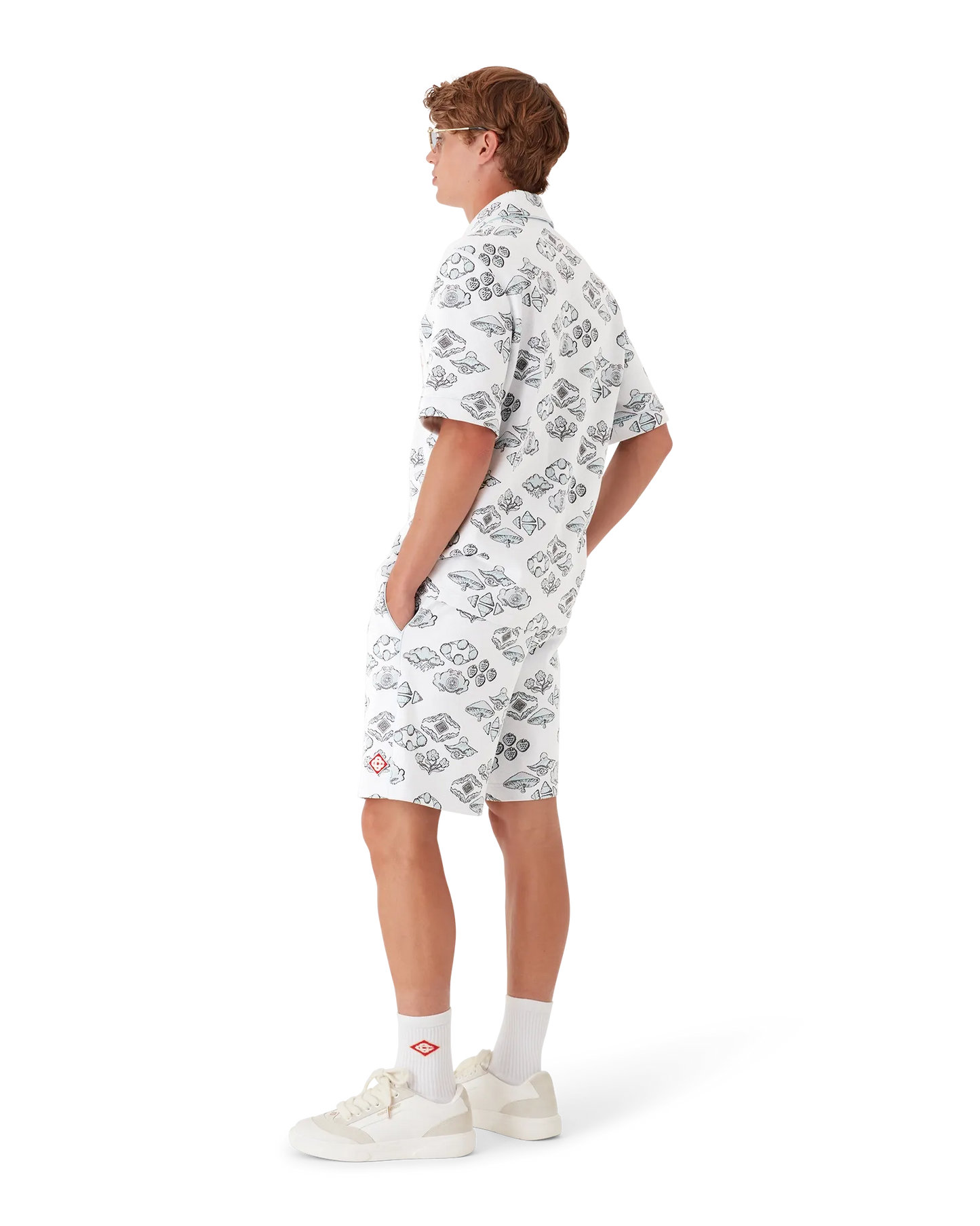 Jacquard Motif Track Shorts