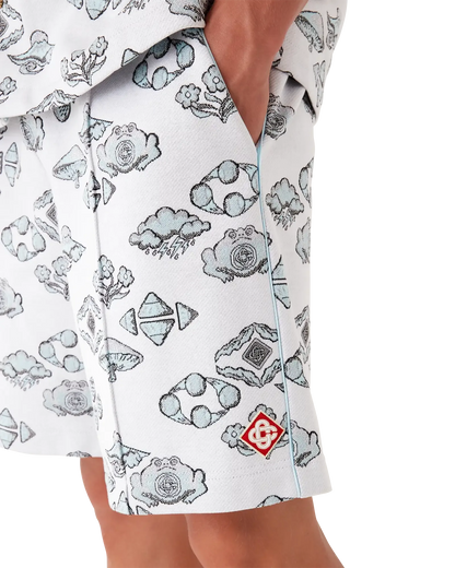 Jacquard Motif Track Shorts