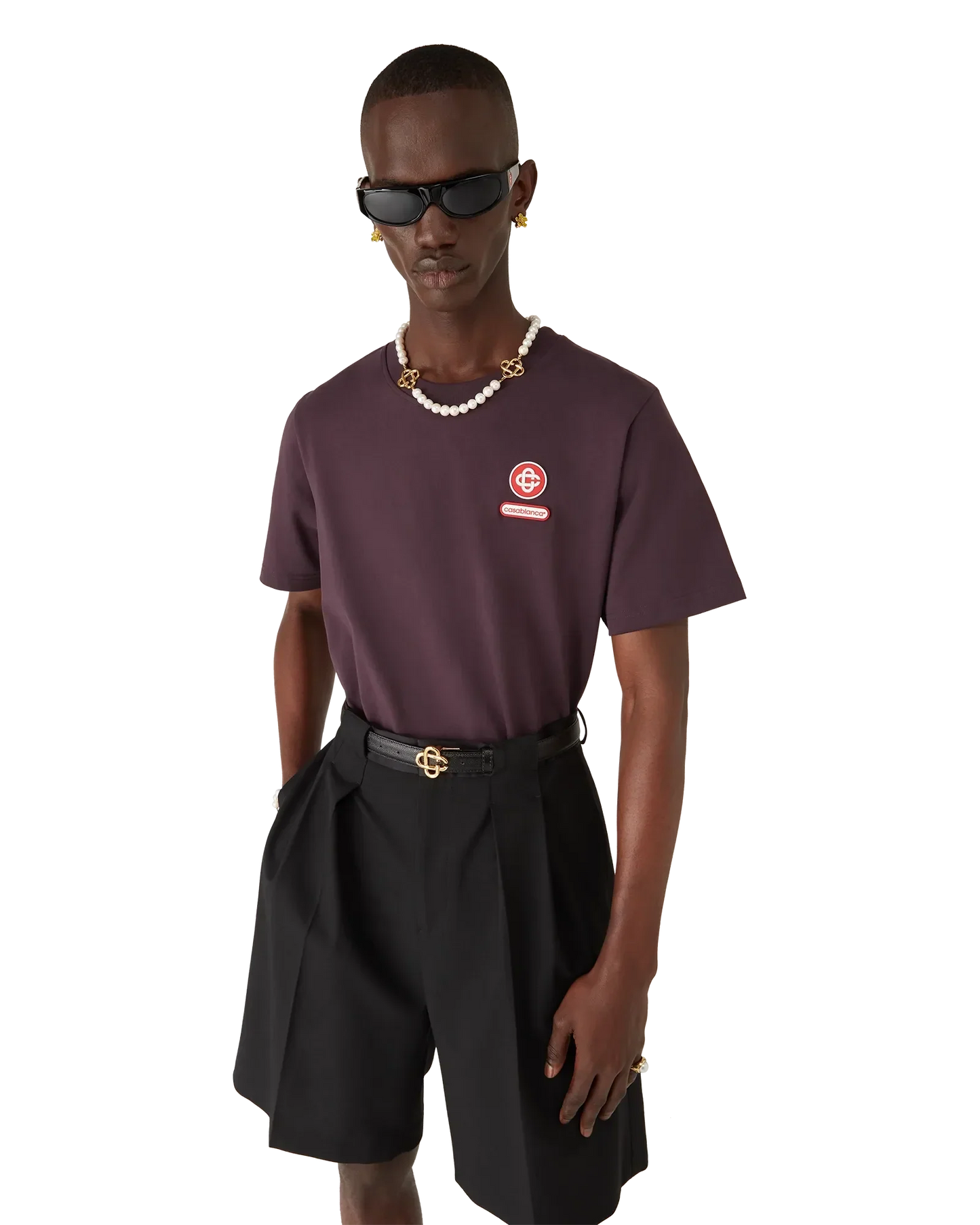 T-shirt à manches courtes avec écusson logo