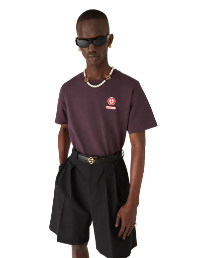 T-shirt à manches courtes avec écusson logo