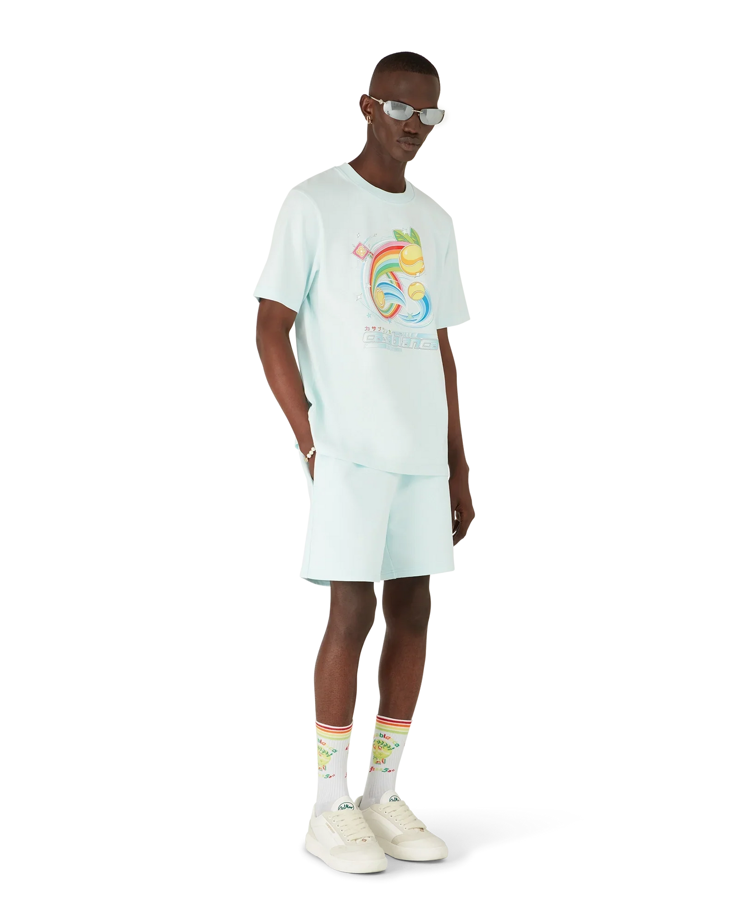T-shirt à manches courtes balle de tennis manga
