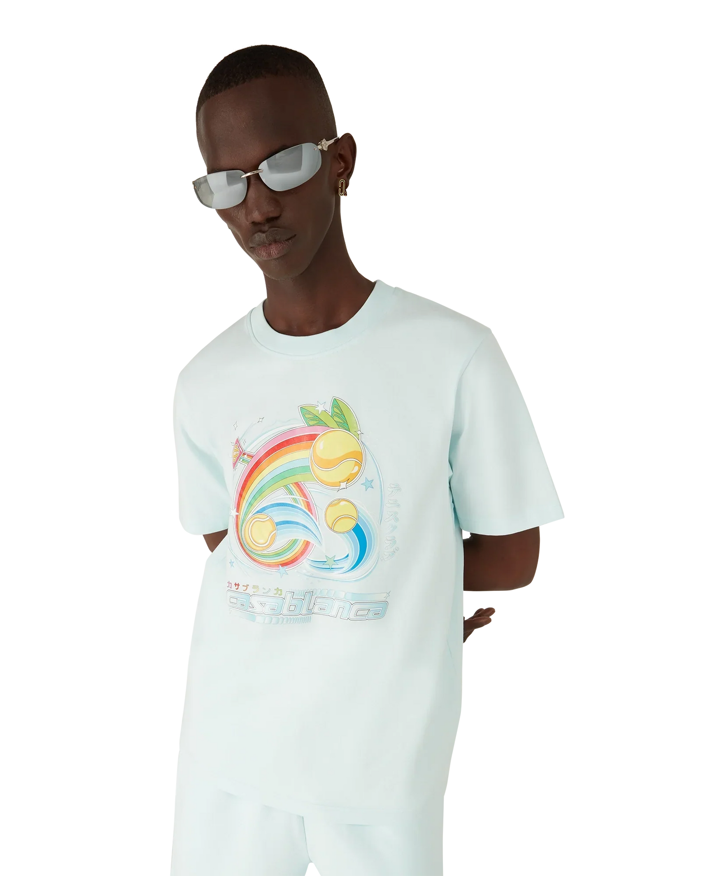 T-shirt à manches courtes balle de tennis manga