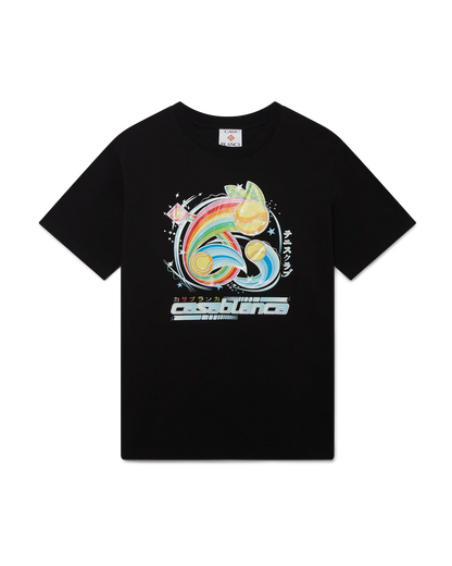 T-shirt à manches courtes balle de tennis manga