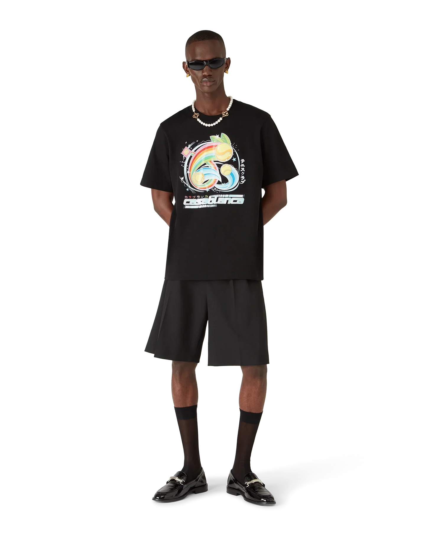 T-shirt à manches courtes balle de tennis manga