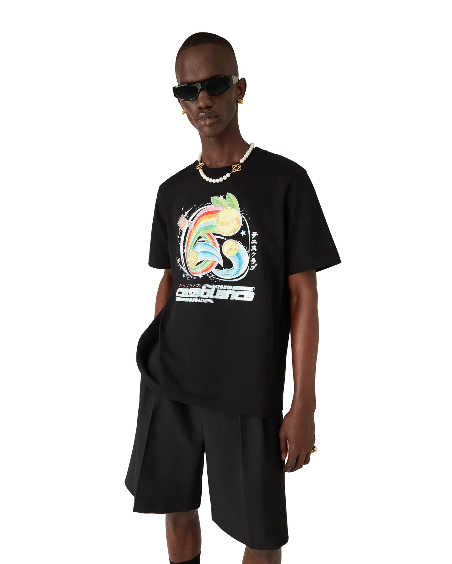 T-shirt à manches courtes balle de tennis manga
