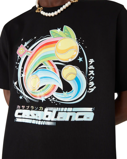 T-shirt à manches courtes balle de tennis manga