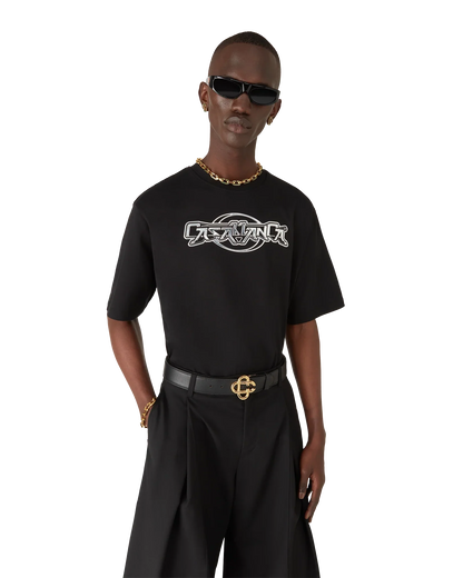 T-shirt Casablanca Chrome surdimensionné à manches courtes