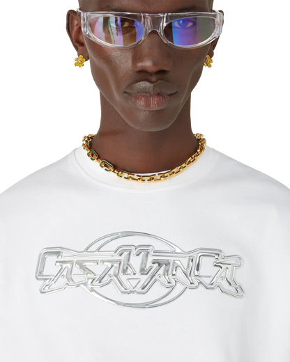 T-shirt Casablanca Chrome surdimensionné à manches courtes