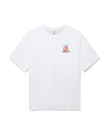 T-shirt ample à manches courtes et motif libellule