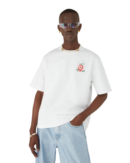T-shirt ample à manches courtes et motif libellule
