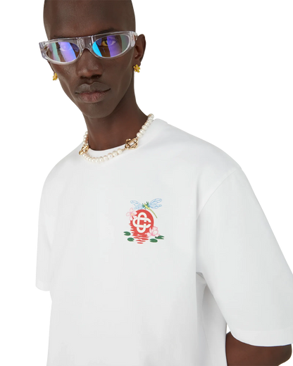 T-shirt ample à manches courtes et motif libellule