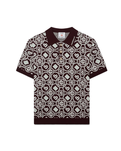 Monogram Cotton Knit Polo shirt