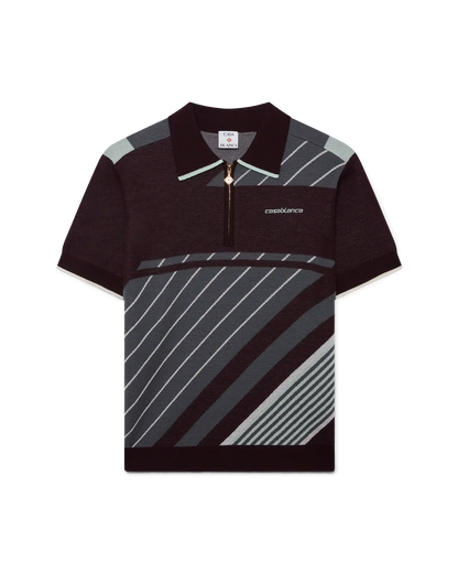 Merino Diagonal Tennis Polo