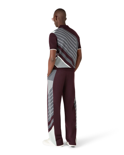 Merino Diagonal Tennis Polo
