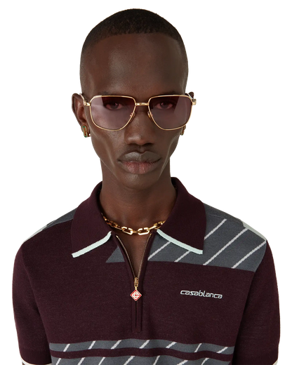 Merino Diagonal Tennis Polo